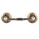 Golden Flower Ceramic Bridge Handle